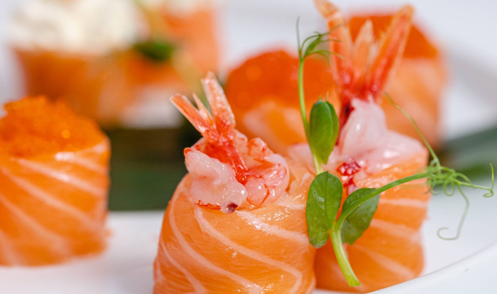 Salmone e gamberi demo